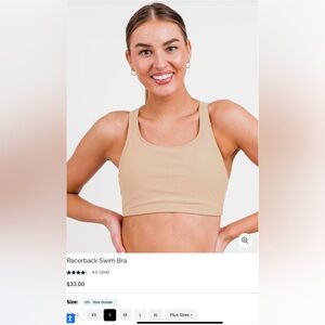 Calypsa racerback swim bra